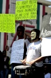 La protesta se organizó mediante Internet a través del movimiento '15-O' (15 de octubre) para enviar un mensaje a 'los políticos y las élites financieras' sobre el poder de los ciudadanos.