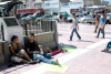 En Torreón, seis jóvenes instalaron una protesta en la Plaza de Armas.