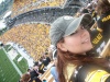 La lagunera Paola Limones Strickland en reciente visita en el Heinz Field de Pittsburgh Pensylvania.