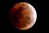 La Luna quedó cubierta por la parte más oscura de la sombra de la Tierra, dándole un tono rojizo.