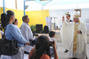 13122011 EL OBISPO  de Torreón, don José Guadalupe Galván Galindo realizó la bendición del techumbre y consultorio dental de APIN A. C.
