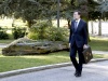 Rajoy, llegó al Palacio de la Moncloa en medio de la expectación por el nombramiento de sus ministros.