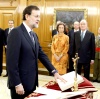Tras la publicación oficial de su nombramiento en el Boletín Oficial del Estado, el dirigente del Partido Popular (PP) hizo el juramento en el Palacio de la Zarzuela.