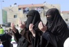Mujeres sirias que viven en Jordania protestan