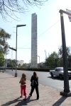 La obra de 104 metros de altura, se encuentra en el Paseo de la Reforma.
