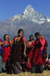La localidad de Dhampus, está a unos 250 kilómetros de Katmandú, Nepal.