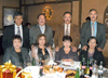 02012012 SERGIO  Orona Palacios, Anselmo Pérez Nava, José Luis Leal Castañeda y Guillermo Sánchez, acompañados por sus respectivas esposas en la posada anual de la escuela Cetis 59.