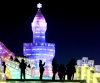 El festival de Harbin, en el extremo norte de China, presenta gigantescas estatuas de nieve y agua helada.