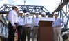 El presidente Felipe Calderón supervisó la obra del Puente Baluarte Bicentenario.