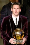 Messi posó junto a Shakira en la gala de la FIFA.