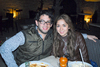 14012012 ALEJANDRO  y Salma, al momento de disfrutar en su restaurante favorito.