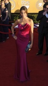 La actriz de The Closer, Kyra Sedgwick llegó hoy a la entrega.