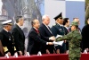 El presidente Felipe Calderón reconoció la labor de los militares en el Castillo de Chapultepec.