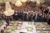 Fotografía  que muestra el funeral de 28 sirios en la mezquita de al-Eiman.