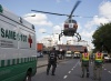 Algunos heridos de gravedad fueron trasladados en helicóptero.