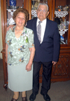 10032012 CONSUELO  Rodríguez de Espinoza y Juan Pablo Espinoza celebraron 60 años de matrimonio.