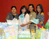 11032012 KAREN  Esquivel Domínguez durante la fiesta de regalos para bebé organizada en su honor por su mamá Sra. Blanca Domínguez de Esquivel y sus hermanas Perla y Liz Esquivel Domínguez.