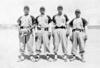 EQUIPO de Beisbol Sección No. 9 Ferrocarrileros, en el año de 1952: Mario Luna (f), Simón Muro (f), Ricardo “Seco’’ Carlos y Juan Álvarez (f).