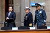 En la ceremonia realizada en el Patio Mariano de Palacio Nacional, donde estuvo acompañado por los representantes de los tres Poderes de la Unión e integrantes de su gabinete, Calderón Hinojosa enlistó las leyes pendientes.