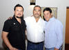 22032012 ALFREDO  Hoyos, Humberto Orona y Alfredo Hoyos.