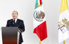 El presidente Felipe Calderón Hinojosa le dirigió unas palabras de despedida, agradeciendo su visita al país.