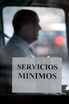 Díaz comentó que en transporte se respetan los servicios mínimos.