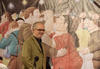 El presidente Felipe Calderón agradeció al artista que celebre la mayor exposición retrospectiva de su carrera en México.