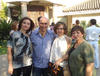 04032012 TERE  Miyar con sus hijos Mónica, Benjamín y Cecy Ríos, en agradable reunión familiar.
