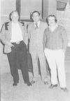 JOSÉ ARTURO  Cañes Sánchez (f) y Juan Manuel Cañes Sánchez en una fotografía del año de 1947.