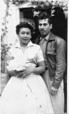MANOLO Aguilar,Paco Salazar, Javier Márquez, Beto Manriquez, Elsa Maynes, Mavis Ro-
dríguez y Mary Auxilio Aranda, personal del Banco Lagunero de Francisco I. Madero, Coah.,
en el año de 1959.