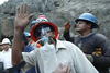 los nueve mineros fueron atendidos por personal sanitario.