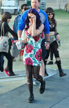 El actor Ian Somerhalder y Nina Dobrev fueron captados en el festival Coachella 2012.