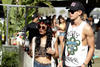 El actor Ian Somerhalder y Nina Dobrev fueron captados en el festival Coachella 2012.