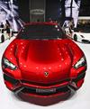 Vista del prototipo Lamborghini Urus el Salón del Automóvil de China.