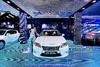 Detalle del frontal del prototipo LF-LC de Lexus en el Salón del Automóvil de China, en Pekín.