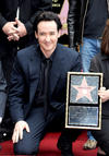 Cusack estuvo acompañado de familiares y amigos en la develación de su estrella.