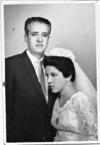 SR. RAFAEL  López Barajas (f) y Sra. Hortensia Martell de López (f), durante su celebración nupcial el 5 de mayo de 1962.