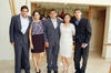 06052012 IRMA :   Gómez acompañada de su familiaGabriela, Jesús y Roberto Romero; el día que festejó 30 años de servicio en el ámbito educativo.