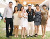 13052012 LA FESTEJADA  con sus papás y sus padrinos Laura y Rosy García López, Marcela y Ricardo Nava Rivera.