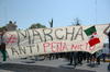 Estudiantes y ciudadanos en general participaron en la marcha lagunera contra el candidato Enrique Peña Nieto.
