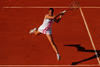 Serena Williams tuvo debut y despedida el martes, al caer en la primera ronda del Grand Slam. (Getty Images)
