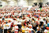 Miles de simpatizantes asistieron al evento en la Expo Feria de GP, donde Peña Nieto firmo cuatro compromisos para los duranguenses.