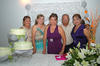 04062012 CHACHIS , Mayté, Alberto y Noris junto a Nelly Martínez, al centro de la fotografía, durante su festejo de jubilación.