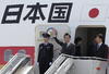 El primer ministro de Japón, Yoshihiko Noda a su llegada a Los Cabos para participar en la cumbre del G-20.