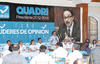 Gabriel Quadri, candidato presidencial del Partido Nueva Alianza, tuvo una gira por Torreón, donde participó en un foro denominado Líderes de Opinión, y luego una reunión con profesores.
