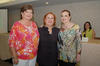 28062012 LUPITA  Villarreal de Garza, presidenta entrante de la Federación; Tita Chifer de Mijares, presidenta saliente; y Lichita Cárdenas, nueva vicepresidenta.
