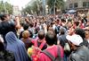 En la marcha, que se desarrolló de manera ordenada y pacífica, participaron decenas de miles de jóvenes que corean lemas como “Fuera Peña”, en referencia al virtual ganador de las elecciones presidenciales.