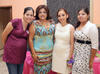 05072012 MAYRA  Viviana Fraire Cardiel en su despedida de soltera, acompaÃ±ada por sus amigas: Ale Dena, Cynthia Escobar y Laura MontaÃ±a.