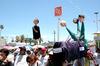 Ciudadanos y miembros del Frente Nacional Contra la Imposición de La Laguna realizaron su tercera marcha regional en calles de la ciudad de Torreón.