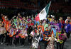 Con la taekwondoín María del Rosario Espinoza como la encargada de portar la bandera nacional, la delegación mexicana desfiló por la pista del estadio Olímpico.